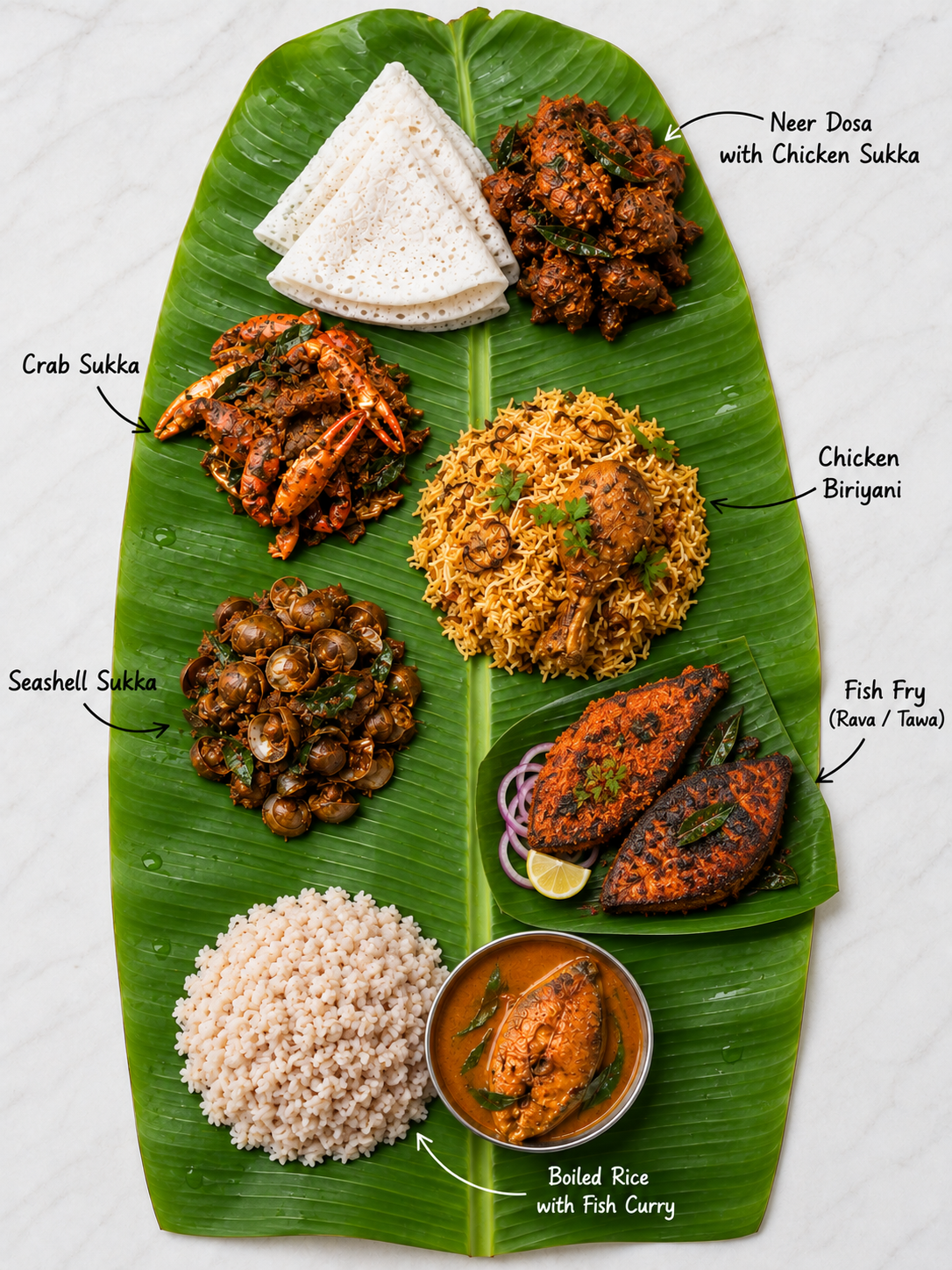 SeaPlate Signature Banana Leaf Specialties